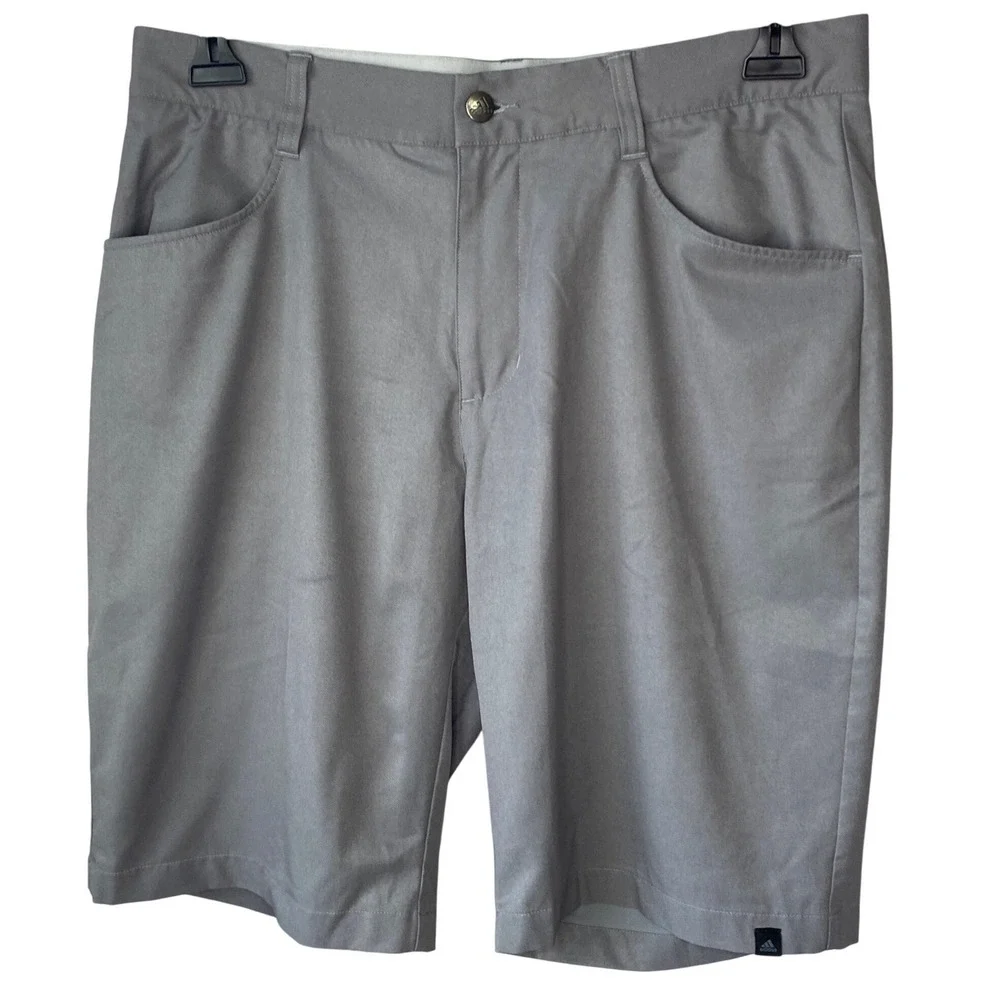 Adidas Golf Shorts Mens 32 Grey Performance Stretch Moisture Wicking‎ Activewear